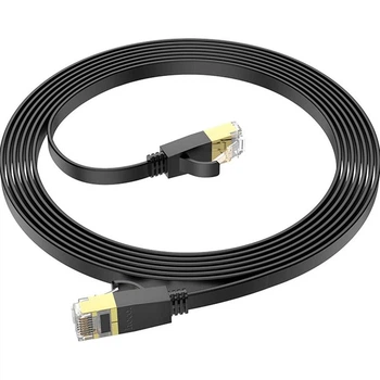 Патч-корд Hoco US07 General Pure Copper Flat Network Cable 3m Black