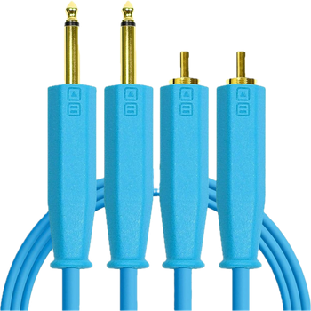 Kabel DJ TechTools RCA - JACK 6.3 mm 1.5 m Niebieski (5904161821274)