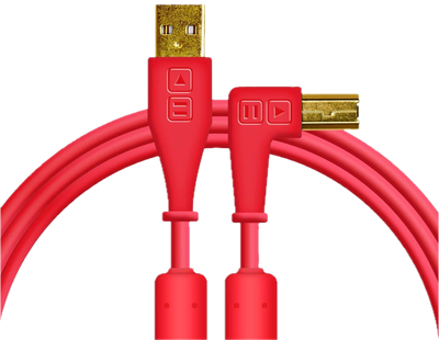 Kabel DJ TechTools USB typ A - USB typ B 1.5 m łamany Czerwony (5904161820338)