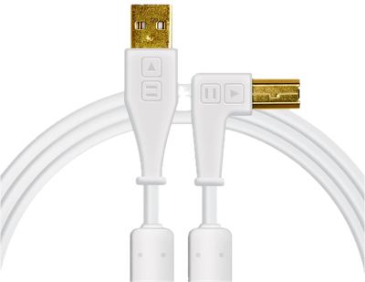 Kabel DJ TechTools USB typ A - USB typ B 1.5 m łamany Biały (5904161820246)
