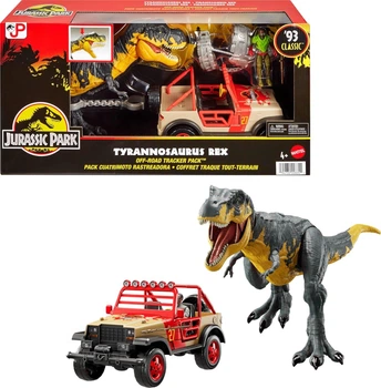 Динозавр Тиранозавр Рекс Jurassic World Tyrannosaurus Rex Off-Road Tracker Pack Action Figure Playset