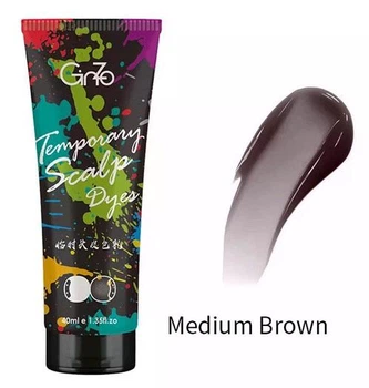 Тимчасова фарба Ginzo для шкіри голови та волосся medium brown
