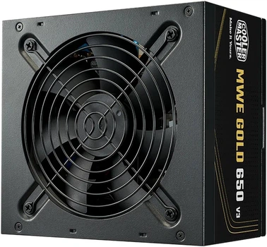 Zasilacz Cooler Master MWE Gold V3 ATX 3.1 Non-Modular Series 650W (MPE-6502-ACAAG-3BEU)