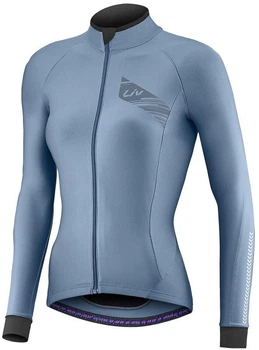 Велоджерси женская с длинными рукавами Liv Flara Mid-Thermal LS синяя XL