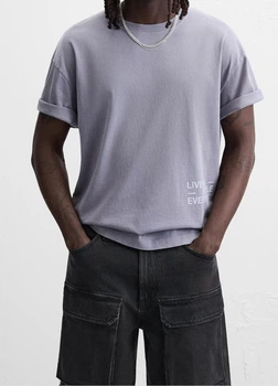 Футболка Zara 14501 Світлий фіолетовий L (5644)