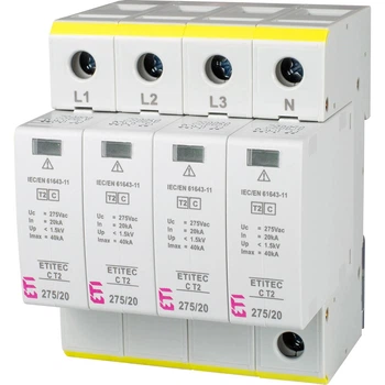 Ограничитель перенапряжения ETI ETITEC C T2 275/20 (4+0) 4p (2440395)