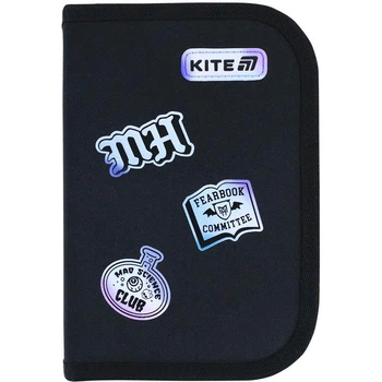 Пенал школьный KITE 1 отделение, 2 отворота без наполнения Monster High МН26-622