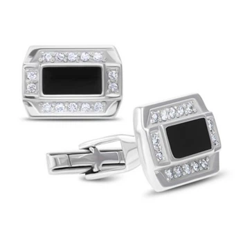 Серебряные запонки Лазурит (8609р)
