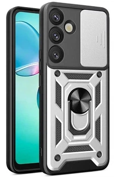Чехол Camshield c кольцом-подставкой на Samsung Galaxy A57 (5G) / silver