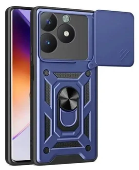 Чехол Camshield c кольцом-подставкой на Realme Note 70 (RMX5313) / dark blue