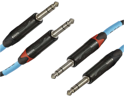 Kabel SSQ JSJS1 Pro 2x jack stereo 6.3 mm - 2x jack stereo 6.3 mm 1 m (5904161822141)
