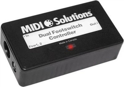 Podwójny kontroler przełącznika nożnego MIDI Solutions Dual Footswitch Controller (5904161821533)