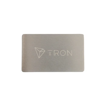 Металлическая пластина для хранения seed-фразы Tron Mini Plate 55×90 мм (Tron1mplate)