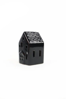 Декоратвний порцеляновий будиночок 4,5х4,5х7,4 см чорний Livarno Home