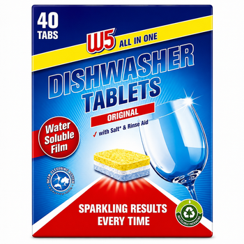 Таблетки для посудомийних машин W5 Classic 40 шт 4335619073586