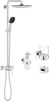 Душова система GROHE Quickfix Vitalio Comfort 250 26985001 із набором аксесуарів для ванної кімнати Start Cube BF40961SC (2698540961BF)