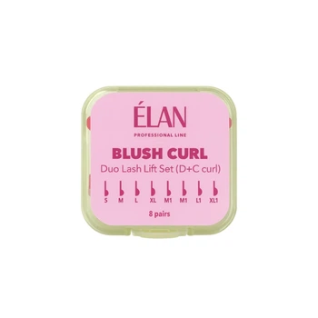 Набор валиков Elan Blush Curl для ламинирования ресниц (8 пар)