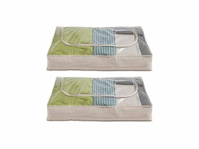 Набір чохлів для зберігання одягу Livarno Home (2 шт.) 100×15×50 см, беж