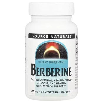 Природні добавки Source Naturals Берберін 500 мг Berberine 30 вегетаріанських капсул