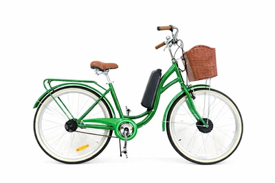Електровелосипед Dorozhnik Akvamarin 26" (500W 36V 18Ah) зелений