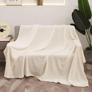 Плед бамбуковый махровый 200×220 см мягкий пушистый