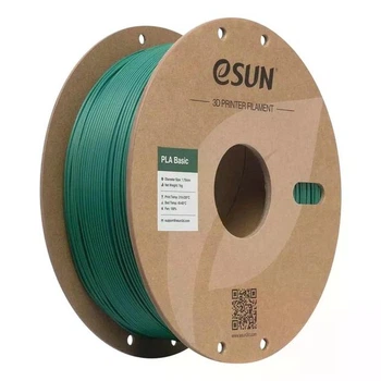 PLA-пластик Фірмовий Філамент eSUN PLA Basic Holly Green для 3D-принтера - 1Кг, 1.75mm Зелений з Котушкою