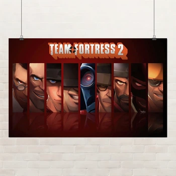 Постер Team Fortress 2, TF2, декор комнаты геймера, A3 28×42 см (id7322)