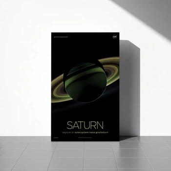 Интерьерная картина Сатурн, Saturn, NASA, НАСА, космос, астрономия, 42×27 см (id7136)