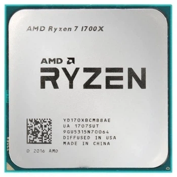 Процессор sAM4 AMD Ryzen 7 1700X, 3.4-3.8 ГГц, 8-16 core, Ни, 95W Б/У