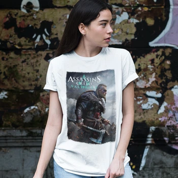Футболка Assassins Creed Valhalla wht 2XL білий