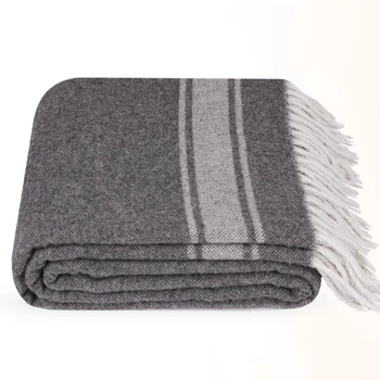 Плед Wool Mix сірий 140x180 (000000635)