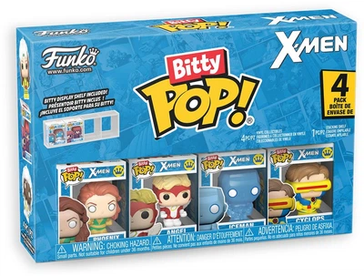 Набор фигурок Funko Bitty Pop! X-Men: Феникс, Ангел, Айсман, Циклоп 2.3 см 91391 (889698913911)