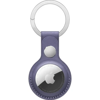 Чехол для поисковой метки Apple AirTag Leather Key Ring Grey HC [164281]