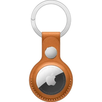 Чехол для поисковой метки Apple AirTag Leather Key Ring Dune HC [164282]