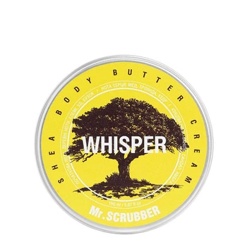 Крем-батер Mr.SCRUBBER Shea Body Butter Cream Whisper для интенсивного увлажнения кожи тела с ванильно-древесным ароматом, 150 мл