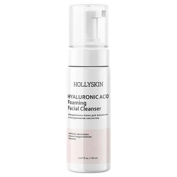 Пенка для умывания лица Hollyskin Hyaluronic Acid Foaming Facial Cleanser для очищения и увлажнения кожи 150 мл