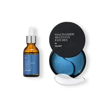 Набор Hillary Multi Niacinamide Set для лица: Мультисыворотка и Мультифункциональные патчи с ниацинамидом