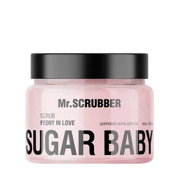 Сахарный скраб для тела Mr.SCRUBBER Sugar Baby Scrub Peony in Love для разглаживания кожи с цветочным ароматом 450 г