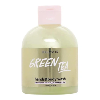 Увлажняющий гель для очищения рук и тела Hollyskin Hands & Body Wash Green Tea со свежим ароматом зеленого чая 300 мл