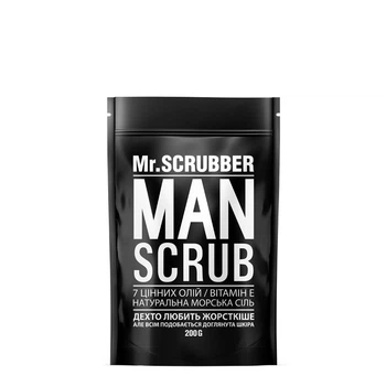 Кофейный скраб для тела Mr.SCRUBBER Man Scrub для очищения кожи и устранения целлюлита 200 г