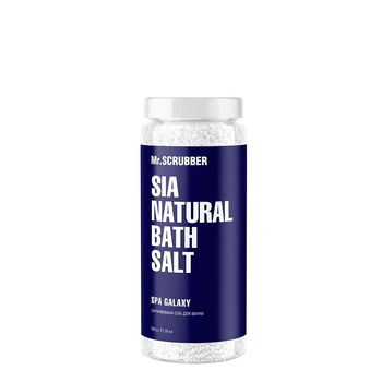 Парфюмированная соль для ванны Mr.SCRUBBER Sia Natural Bath Salt Spa Galaxy для очищения кожи и снятия усталости с мускусным ароматом 600 г