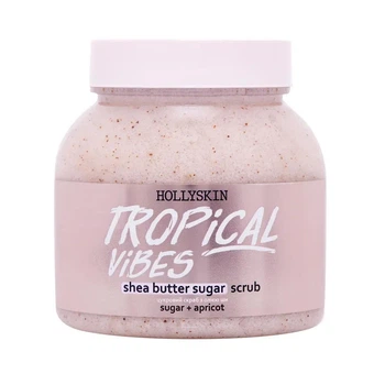 Сахарный скраб для тела Hollyskin Shea Butter Sugar Scrub Tropical Vibes с ароматом тропических фруктов 300 мл