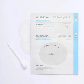 Набір пілінговий для заспокійливого догляду Curesona O2 Calming Care Kit