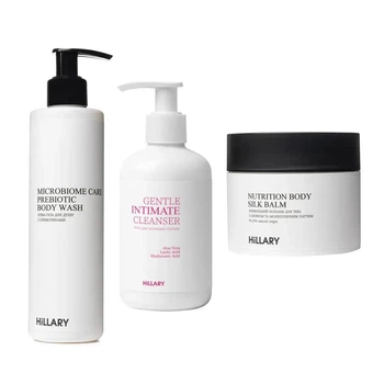 Набор для питания кожи тела и бережной очистки Hillary Body Nourishment & Gentle Cleansing Set