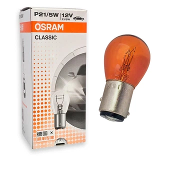 Галогенная лампа Osram P21/5W BAY15d Classic 7528Y ECE R37 12V 21W FS (02073)