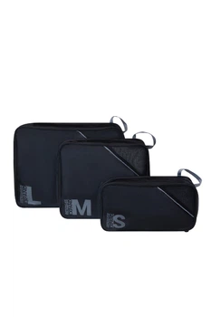 Набор Из 3-Х Упаковочных Кубов American Tourister AMERICAN TOURIST. TA BLACK/GREY MF3*19006