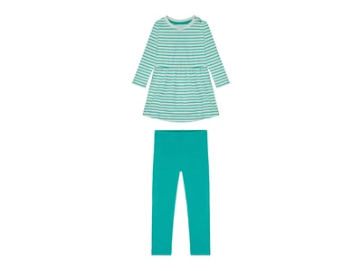 Костюм (плаття і лосини) для дівчинки Lupilu LYCRA® 370789 098-104 см (2-4 years) зелений