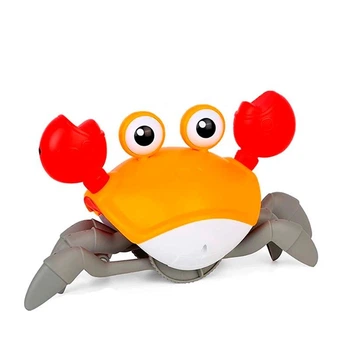 Музичний краб на батарейках QC-3Y_Orange