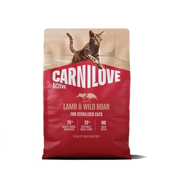 Корм сухой Carnilove Active Lamb & Wild Boar Sterilised для стерилизованных кошек ягненок и дикий кабан 2 кг