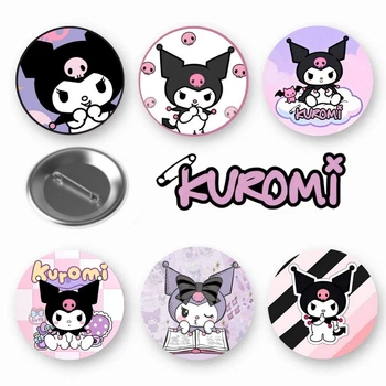 Набор закатный значков Kuromi Куроми 6 шт (ЗН10110)